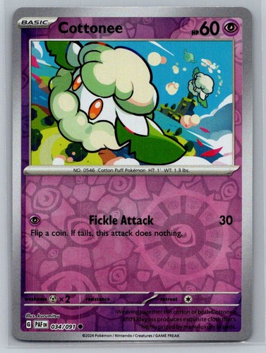 Cottonee 034 091 paldean - sv:,