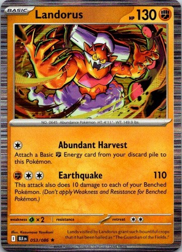 Landorus 053 086 rara - 053/086, sv