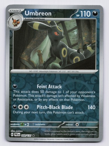 Umbreon reverse holo rara - reverse, sv