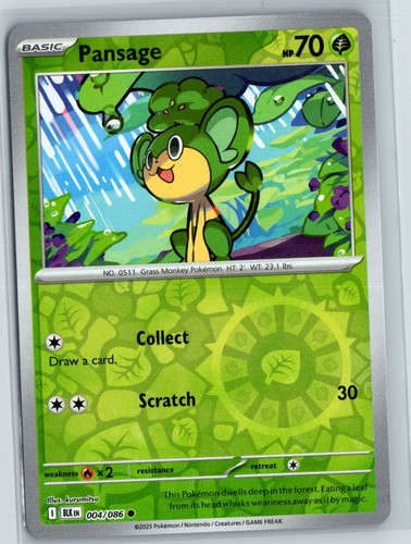 Pansage reverse holo common - reverse,