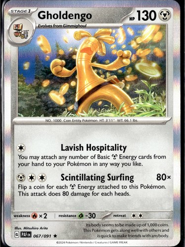 Gholdengo 067 091 holo rare - holo,