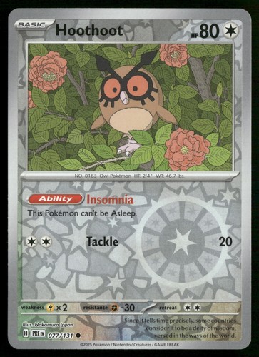 Hoothoot 077 131 - hoothoot, sv