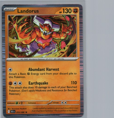 Landorus 053 086 holo - landorus, |