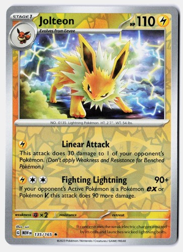 Jolteon 135 165 - jolteon, 135/165