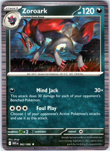 Zoroark 062 086 raro - 062/086, sv