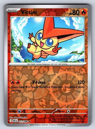 Victini 012 086 reverse holo - victini, 012/086