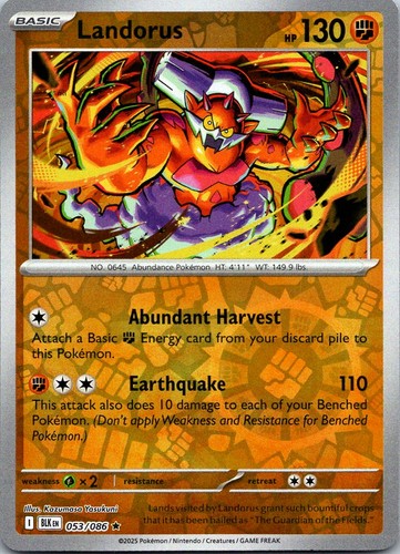 Landorus reverse holo rara - reverse,