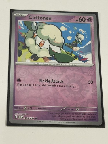 Cottonee 034 091 paldean - sv:,